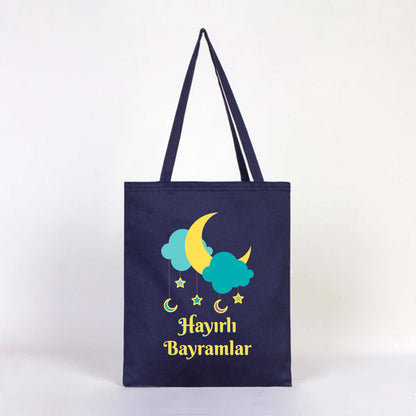 35x40 cm Lacivert Renk Gabardin Bez Model - Bayram Çantası