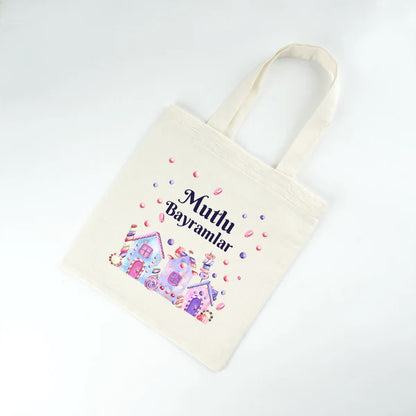 Ramazan Bayramı Ham Bez Çanta | 23x23 cm