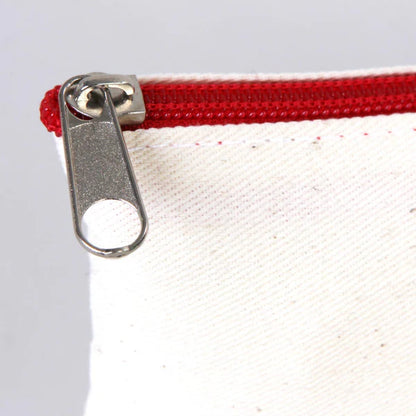 Boyanabilir 21x10 cm Kırmızı Fermuarlı Kalemlik Çanta - Bayram Çantası