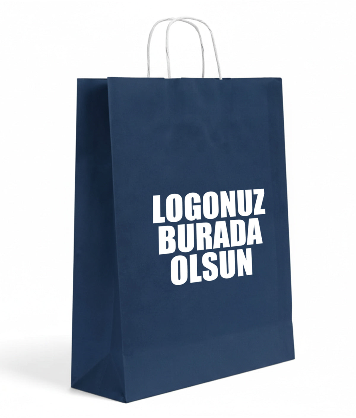 Burgu Saplı Renkli Kraft Kağıt Çanta Min 1000 Adet(Özelleştirilebilir)