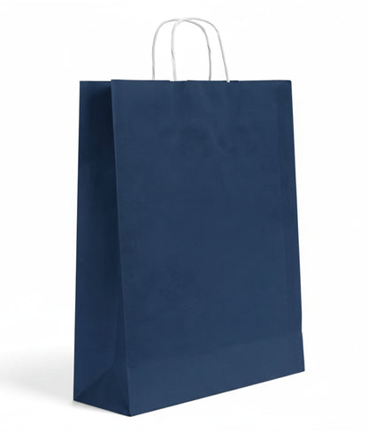 Burgu Saplı Renkli Kraft Kağıt Çanta Min 1000 Adet