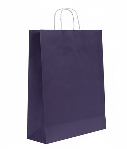 Burgu Saplı Renkli Kraft Kağıt Çanta Min 1000 Adet