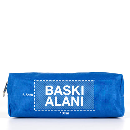 Okul Öğrenci Çanta Seti Sırt Çantası Beslenme Çantası Kalemlik Mavi (Özelleştirilebilir)