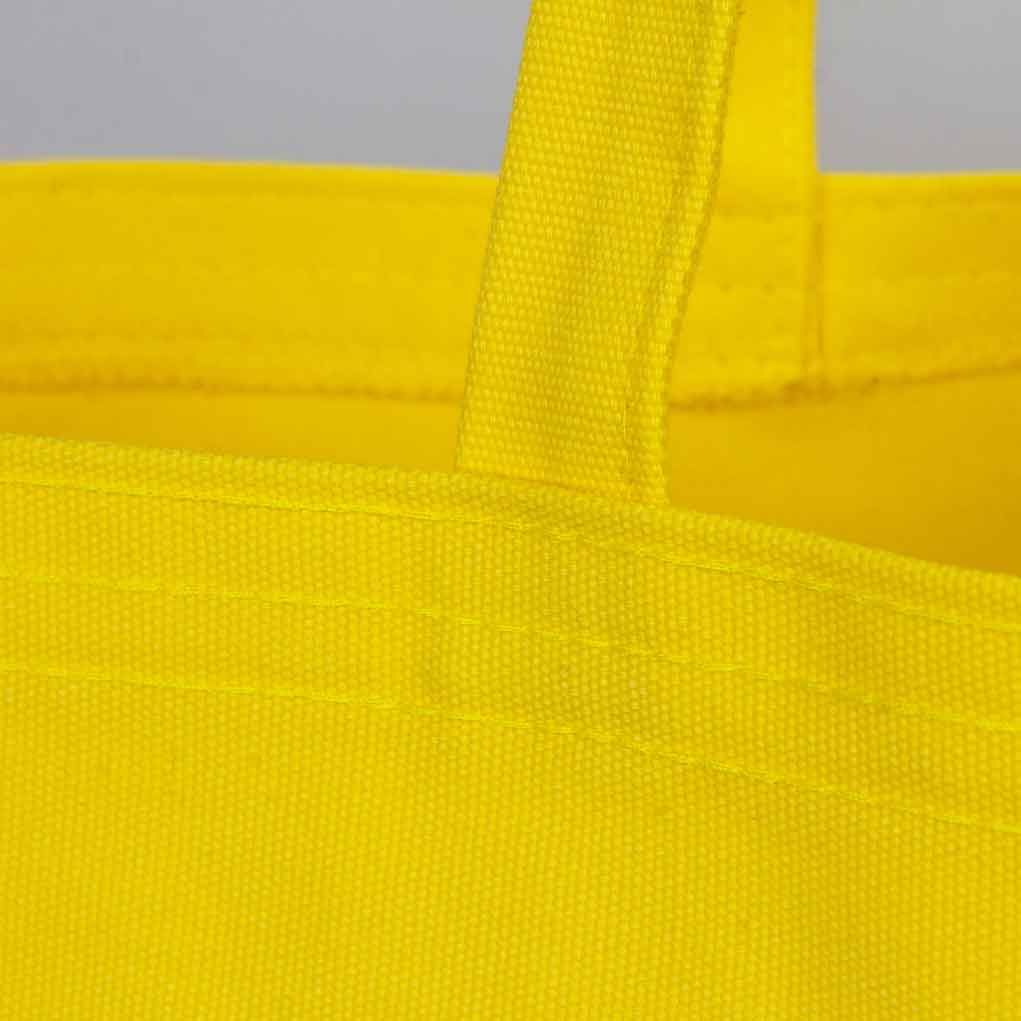 Sarı Kanvas Alışveriş Çantası