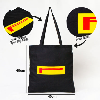 Promosyon Siyah Hambez Çanta - 40x40 cm