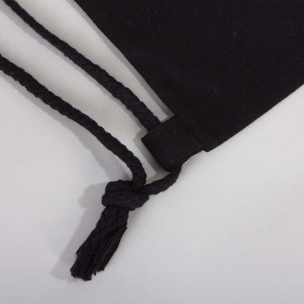 Gabardin Siyah Bez Sırt Çantası 40x50 cm (Büyük Boy)