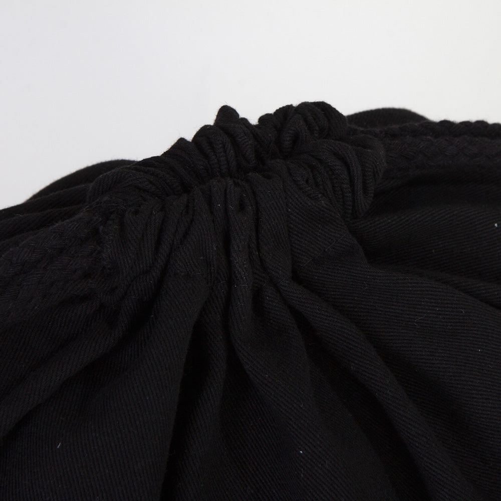 Gabardin Siyah Bez Sırt Çantası 40x50 cm (Büyük Boy)