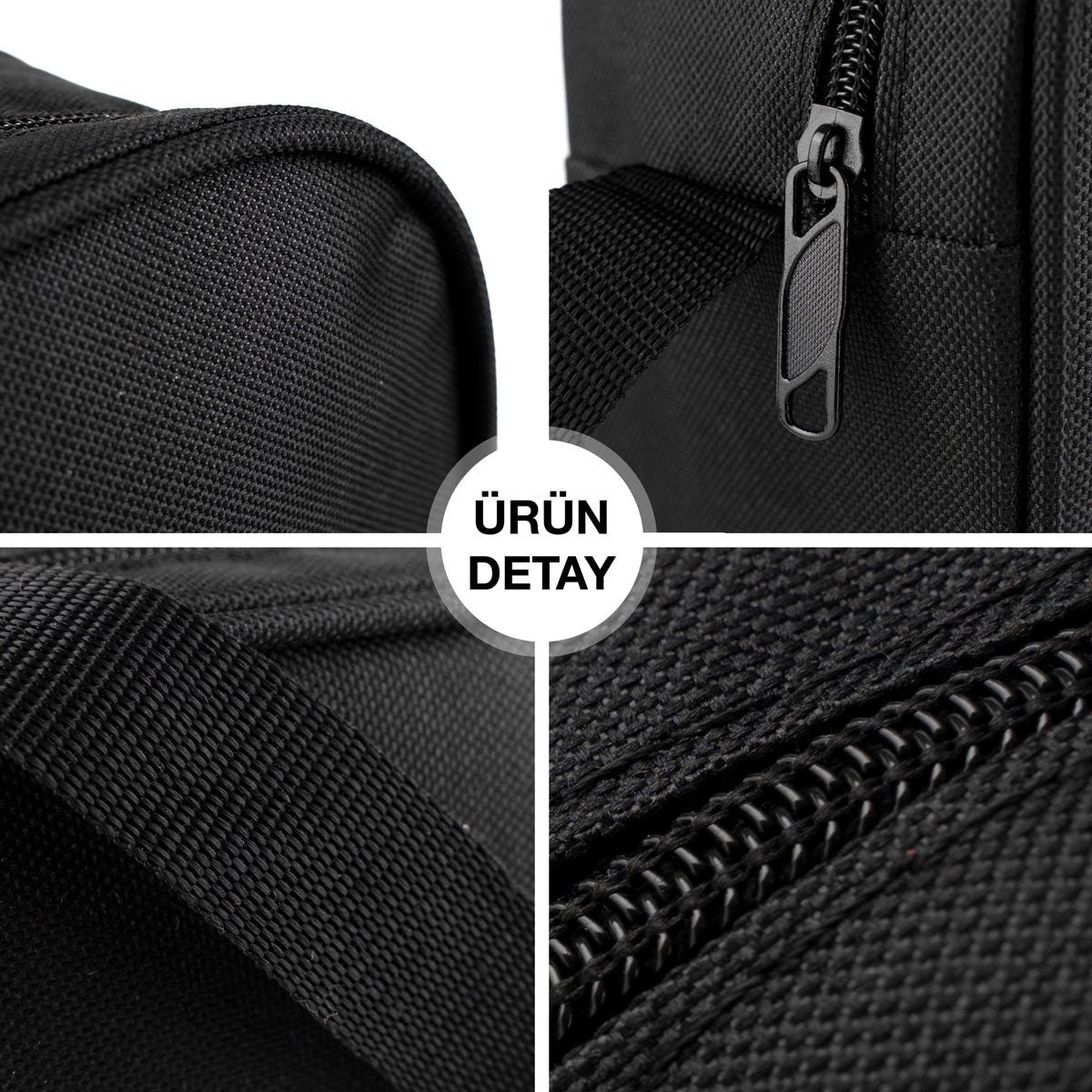 Okul Öğrenci Beslenme Çantası Omuz Askılı İmperteks Siyah (Özelleştirilebilir)