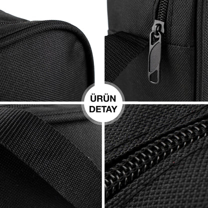 Okul Öğrenci Beslenme Çantası Omuz Askılı İmperteks Siyah (Özelleştirilebilir)