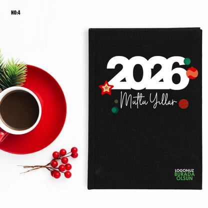 Yılbaşına Özel Baskılı Kanvas Defter (Özelleştirilebilir)