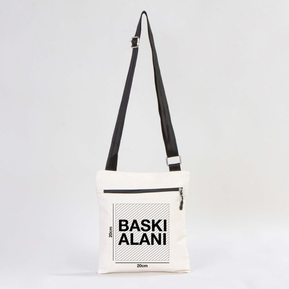 Teravih Çantam Baskılı Kanvas Fermuarlı Heybe Çanta (Özelleştirilebilir)