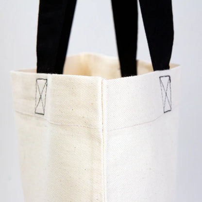 40x35 cm Siyah Gabardin Bez Çanta - Bayram Çantası