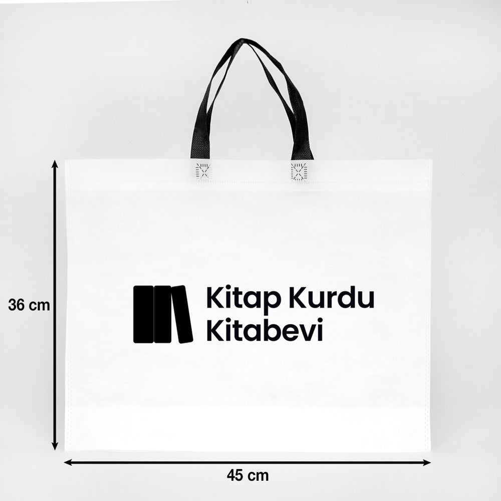 Ultrasonik Tela Çanta - Siyah Kulplu - 45x36x10cm - 1000 Adet Tek Renk Baskı (Özelleştirilebilir)