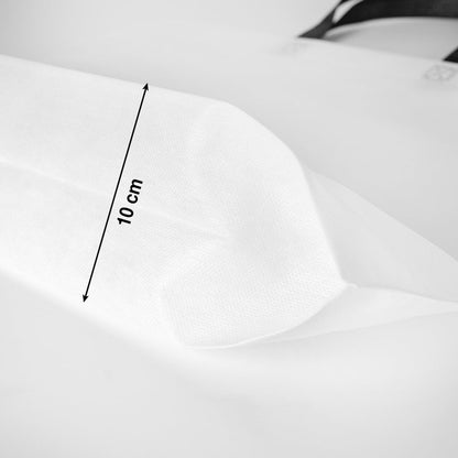 Ultrasonik Tela Çanta - Siyah Kulplu - 45x36x10cm - 1000 Adet Tek Renk Baskı (Özelleştirilebilir)