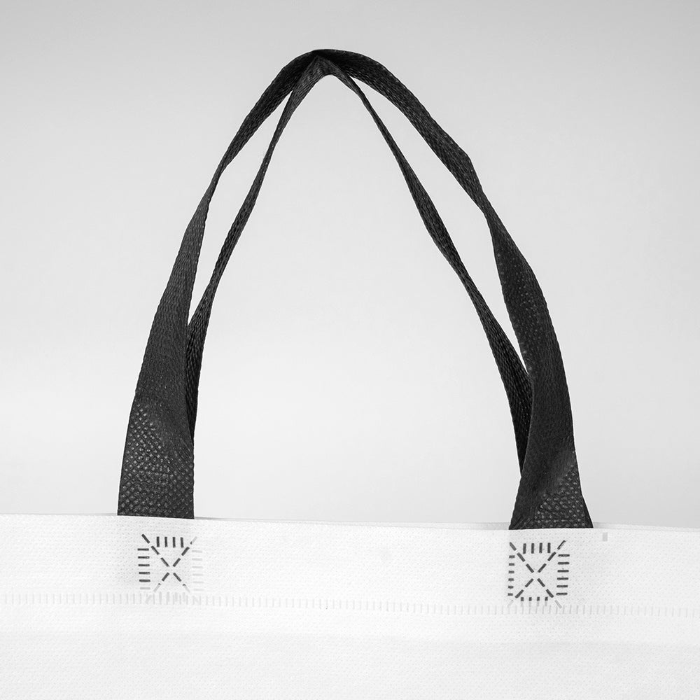 Ultrasonik Tela Çanta - Siyah Kulplu - 45x36x10cm - 1000 Adet Tek Renk Baskı (Özelleştirilebilir)