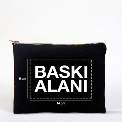 Star Clutch 21x15 Siyah - Metal Fermuar (Özelleştirilebilir) - istepromosyon.com