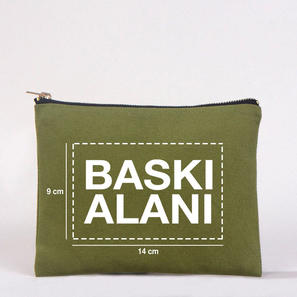 Star Clutch 21x15 Yeşil - Metal Fermuar(Özelleştirilebilir) - istepromosyon.com