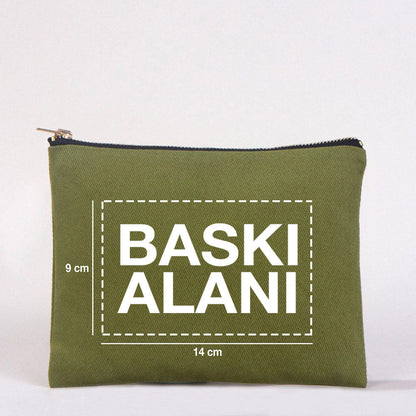 Star Clutch 21x15 Yeşil - Metal Fermuar(Özelleştirilebilir) - istepromosyon.com