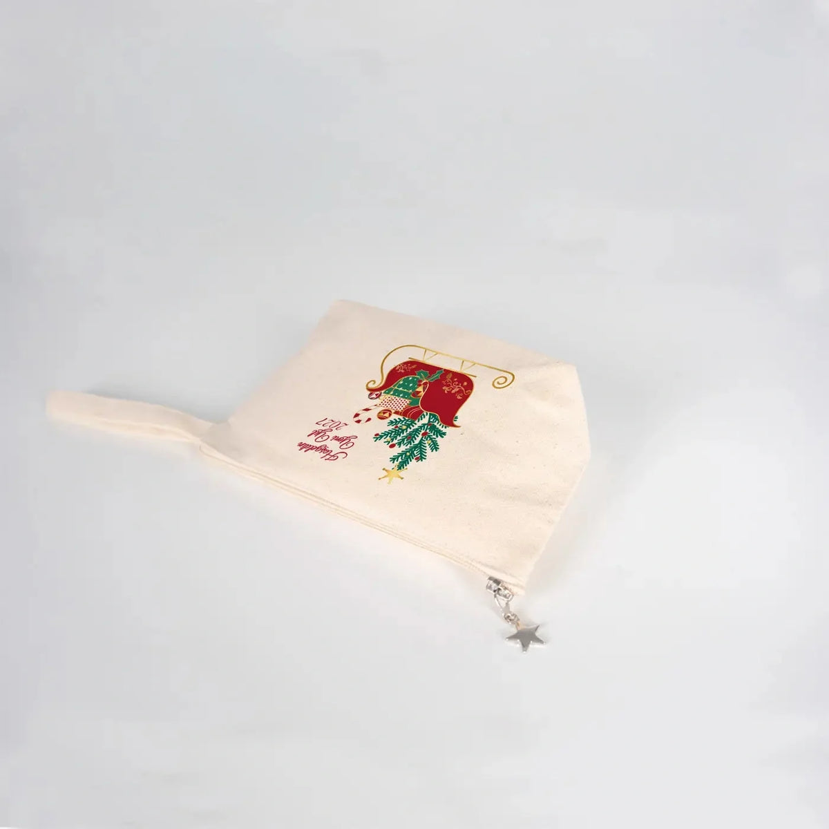 Yılbaşı Özel Kanvas Kalemlik/Clutch - Körüklü 22x12x5 cm (Özelleştirilebilir) - görsel 7