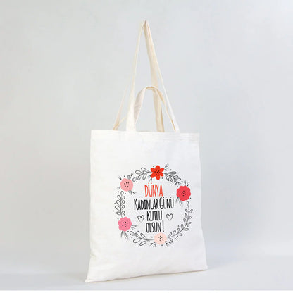 40x40 Ham Bez Model Günlük Hediyelik Kullanım - Kadınlar Günü