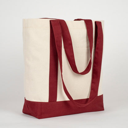 Yılbaşı Özel Bordo Kulplu Trend Kanvas Çanta 40x35x12 cm – Özelleştirilebilir - görsel 9