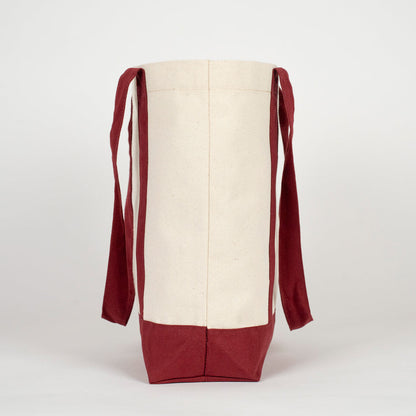 Yılbaşı Özel Bordo Kulplu Trend Kanvas Çanta 40x35x12 cm – Özelleştirilebilir - görsel 10