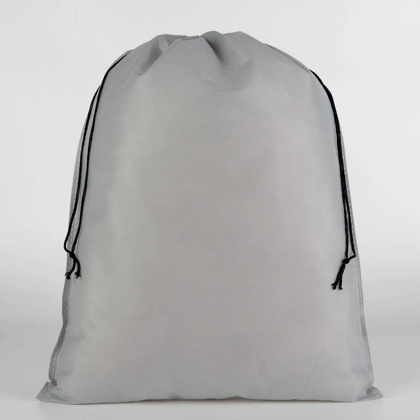 Ultrasonik Gri Tela Kese 35x45 cm – İp Büzgülü Ayakkabı ve Çamaşır Torbası