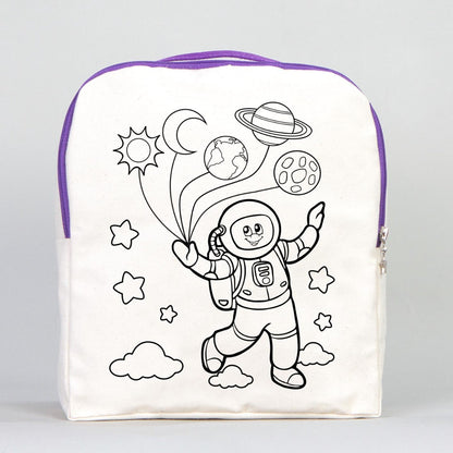 Mor VIP Kanvas Sırt Çantası (Özelleştirilebilir)