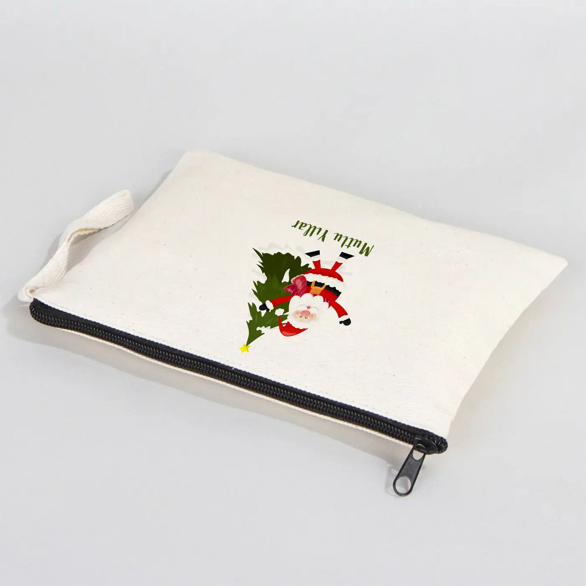 Yılbaşı Desenli El Çantası - 25x18cm Clutch (Özelleştirilebilir) - farklı açı