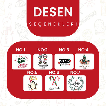 Logo Baskılı Yılbaşı Kurumsal Hediye Seti | Termos ve Bez Çanta