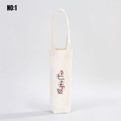 Yılbaşı Şişe Çantası 15x26 cm (Özelleştirilebilir) - istepromosyon.com