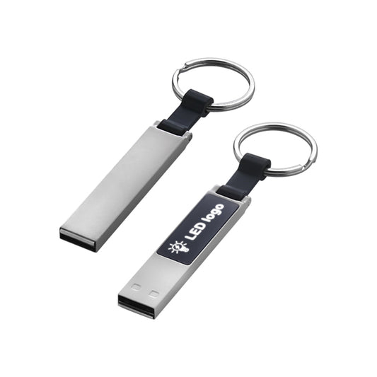 F-204-32 Krom-Siyah Işıklı Usb Bellek 32 GB (KUTUSUZ)