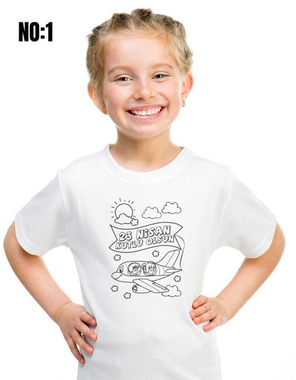 23 Nisan Boyanabilir Promosyon Tişört