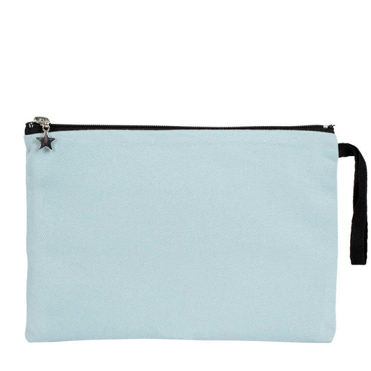 Clutch Çanta Açık Mavi (25x18 cm) Astarlı