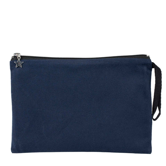 Clutch Çanta Lacivert (25x18 cm) Astarlı