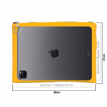 Portföy Çanta Sarı 30x21 cm Astarlı (Özelleştirilebilir)