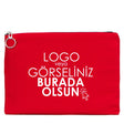 Portföy Çanta Kırmızı 30x21 cm Astarlı (Özelleştirilebilir)