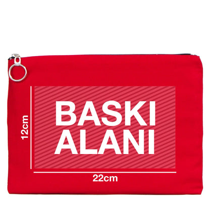 Portföy Çanta Kırmızı 30x21 cm Astarlı (Özelleştirilebilir)