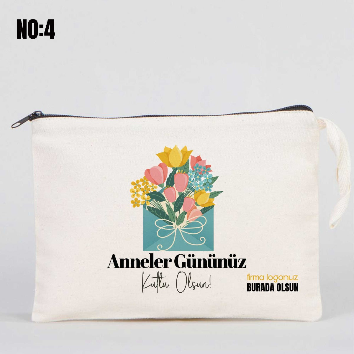 Anneler Günü Clutch Astarsız Çanta 25x18 cm