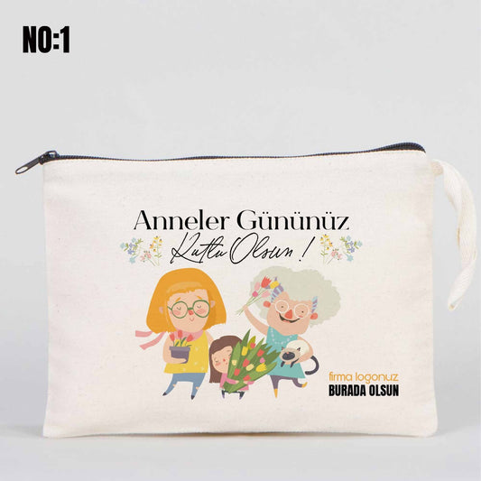 Anneler Günü Clutch Astarsız Çanta 25x18 cm