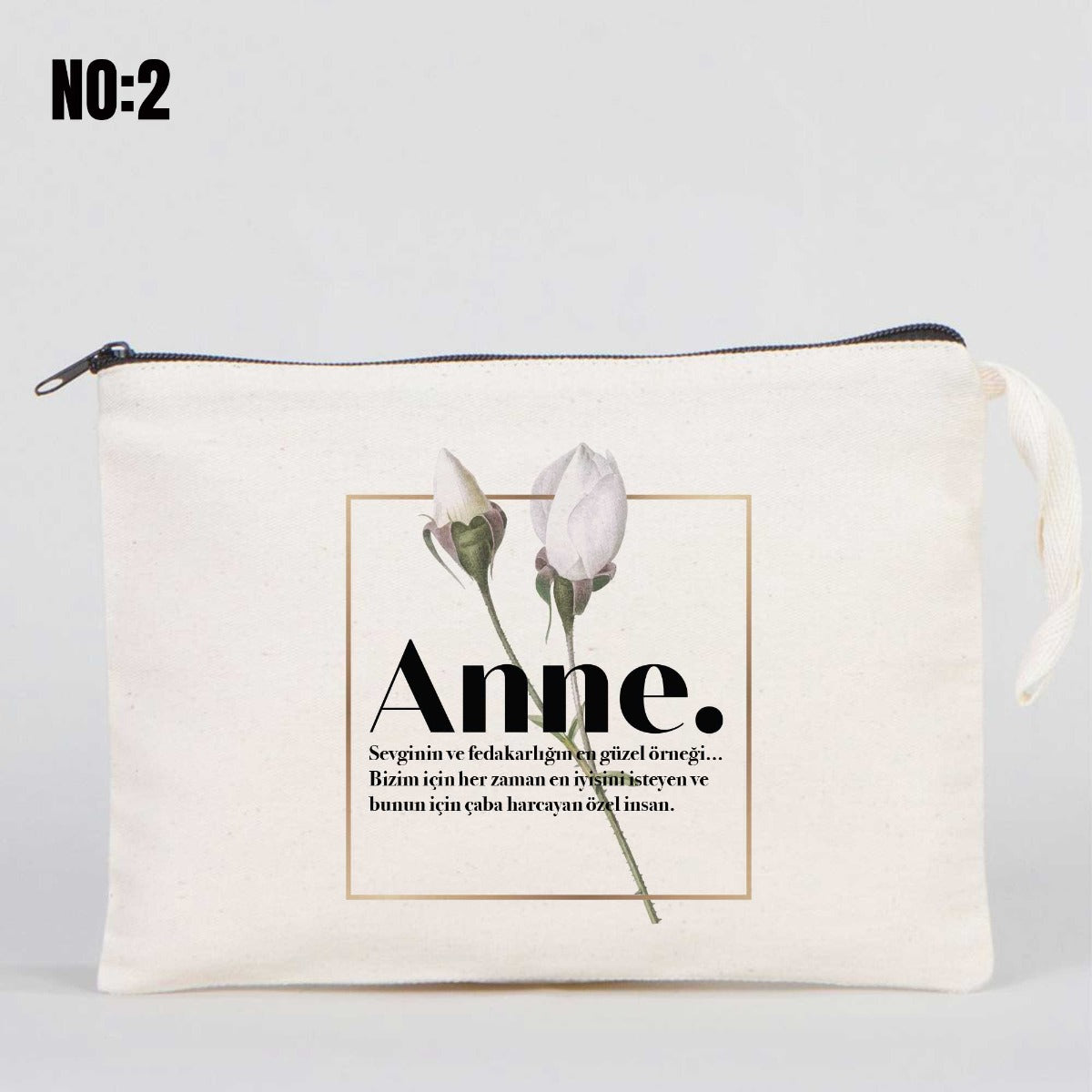 Anneler Günü Clutch Astarsız Çanta 25x18 cm