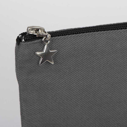 Clutch Kanvas Çanta Antrasit (25x18) Astarlı (Özelleştirilebilir)