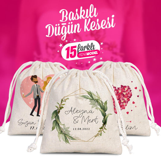 Baskılı Düğün Kesesi