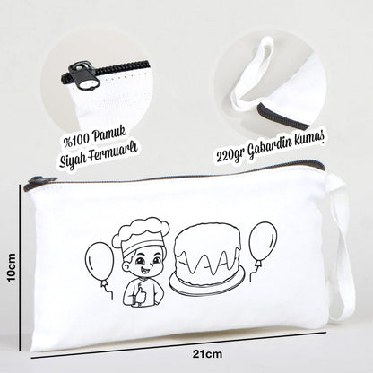 Boyanabilir Bez Kalemlik - Aşçı