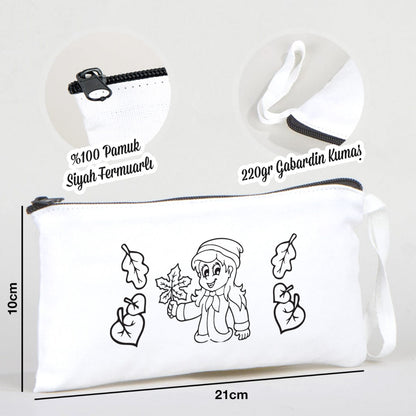 Boyanabilir Bez Kalemlik - Sonbahar Mevsimi