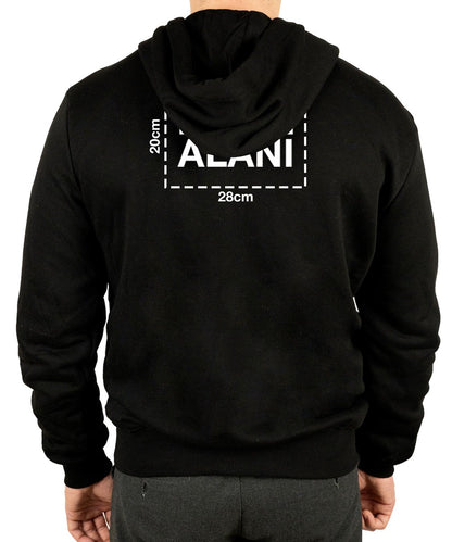 Kapüşonlu ve Fermuarlı Sweatshirt - 3 İplik, Şardonsuz (Özelleştirilebilir)