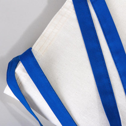 Ham Bez Çanta Saks Mavisi Kulp 35x40 cm (Özelleştirilebilir)