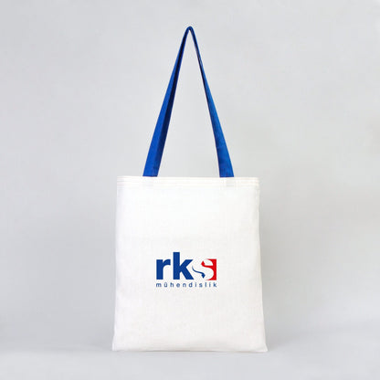 Ham Bez Çanta Saks Mavisi Kulp 35x40 cm (Özelleştirilebilir)