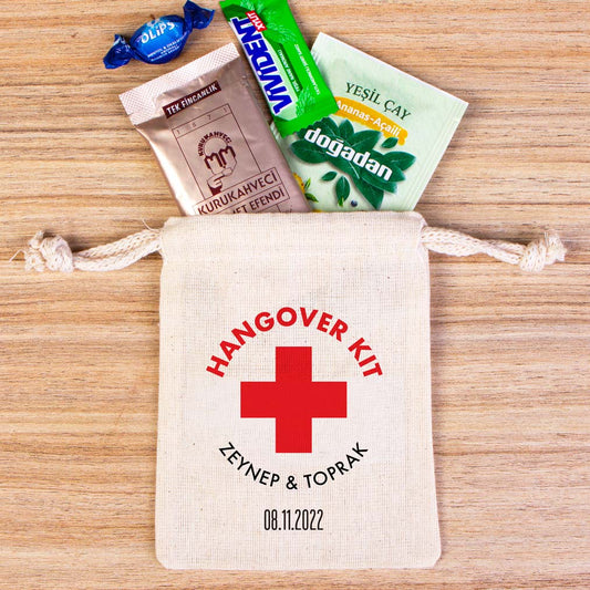 İsme Özel Baskılı Hangover Kit Kese Modelleri