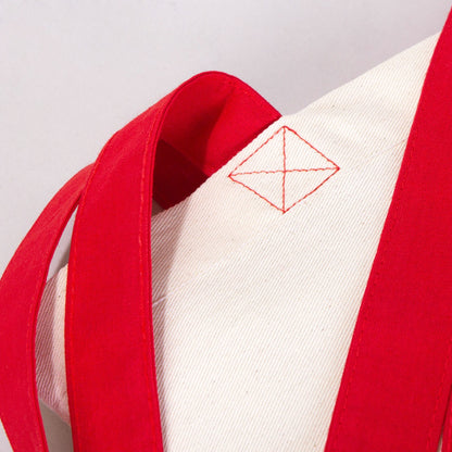 Gabardin Bez Çanta Kırmızı Kulp 40x35cm